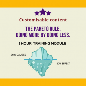 The Pareto Rule. Doing more by doing less.