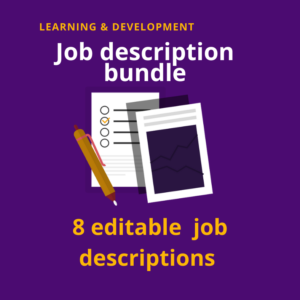 Learning and Development Job Description Bundle