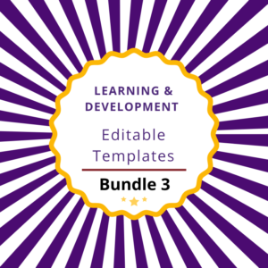 Learning and Development templates. Bundle 3