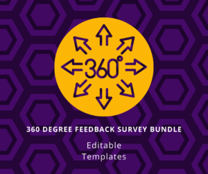 360 degree feedback templates. Customisable. Editable. 