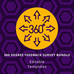 360 degree feedback survey bundle | templates
